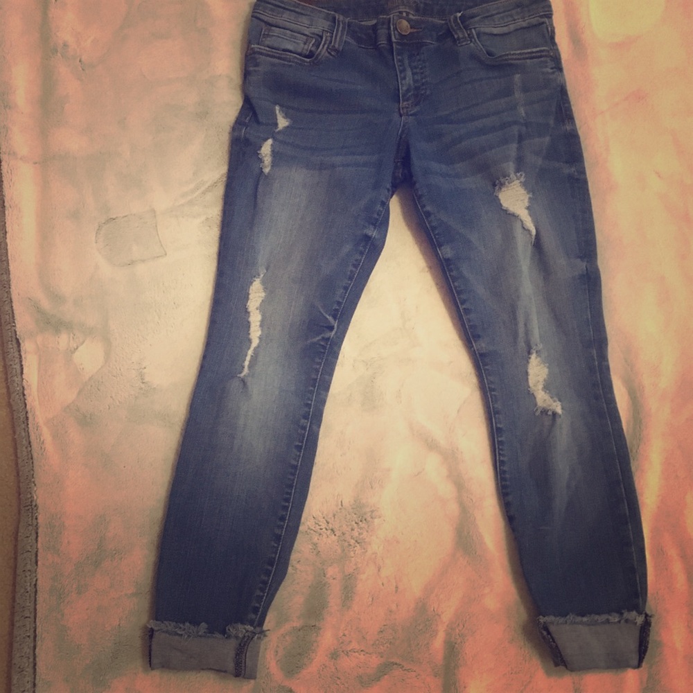 KUT Distressed jeans